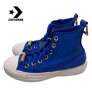 NEW Converse Chuck Taylor All Star Shine Blue Women's Sneakers 5